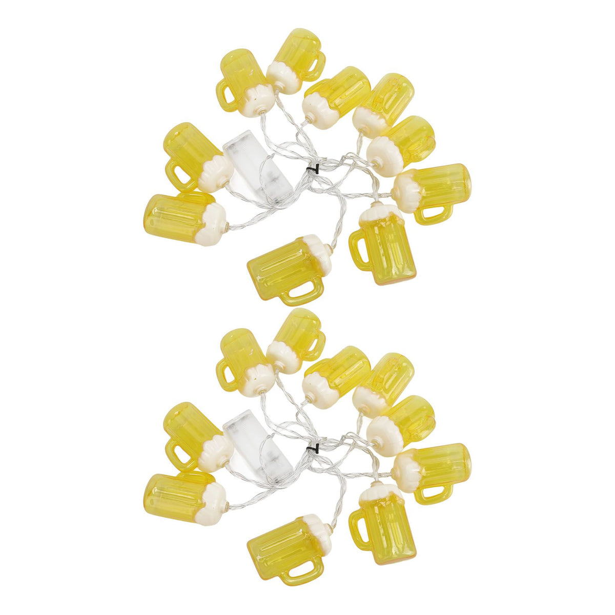 2pcs Beer String Lights 6.5ft 10LED Holiday Party Decorative String Lights for Indoor Outdoor