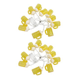 2pcs Beer String Lights 6.5ft 10LED Holiday Party Decorative String Lights for Indoor Outdoor - Close-Up Angle