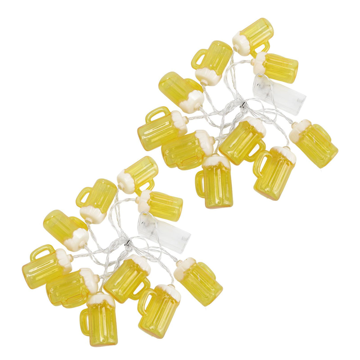 2pcs Beer String Lights 6.5ft 10LED Holiday Party Decorative String Lights for Indoor Outdoor