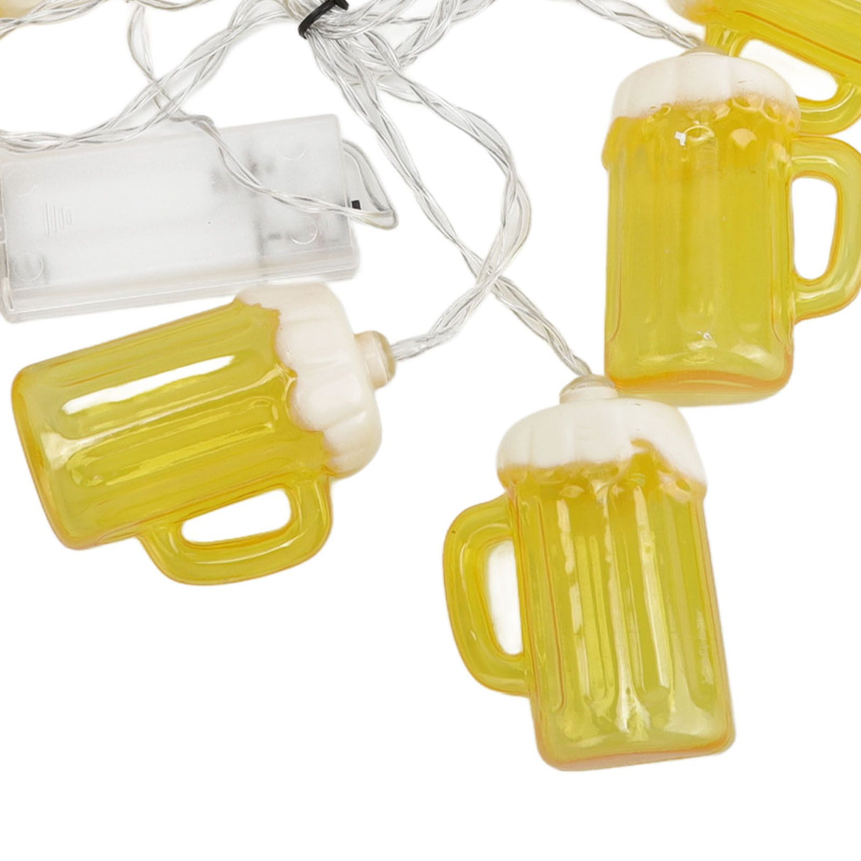 2pcs Beer String Lights 6.5ft 10LED Holiday Party Decorative String Lights for Indoor Outdoor