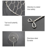 Fondue Sieve Stainless Steel Fondue Strainer with Long Handle Kitchen Colander