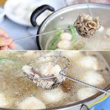 Fondue Sieve Stainless Steel Fondue Strainer with Long Handle Kitchen Colander