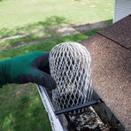 Lightweight Aluminum Gutter Guard Strainer Mesh Gutter Downspout Guard for Leaf Rain Filter