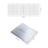 3 Sided Splatter Guard Kitchen Splatter Shield Foldable Oil Proof Plate Board Aluminum Foil Oil Guard