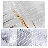 3 Sided Splatter Guard Kitchen Splatter Shield Foldable Oil Proof Plate Board Aluminum Foil Oil Guard