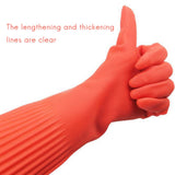 56cm Latex Gauntlets Aquarium Fish Tank Industrial Thick Protective Gloves Wear Resistant Gloves - Top-Down View
