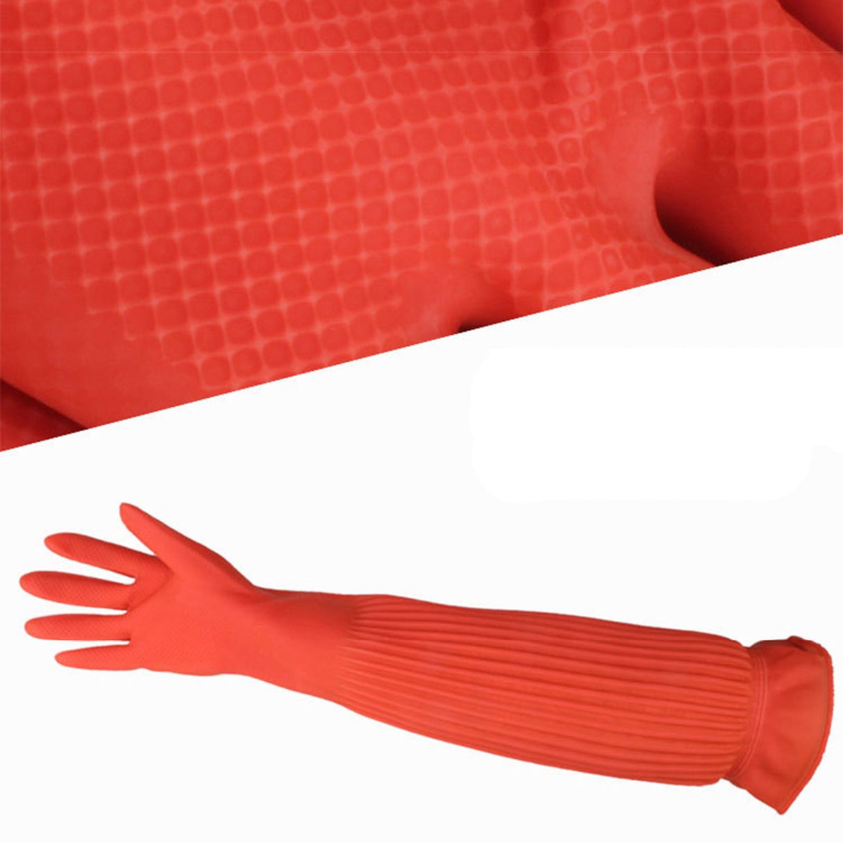 56cm Latex Gauntlets Aquarium Fish Tank Industrial Thick Protective Gloves Wear Resistant Gloves