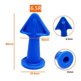 4 pcs Caulking Tool Sealant Finishing Tools Rubber Caulking Finisher Nozzle for Kitchen Bathroom Window Tiles Bricks - Top-Down View