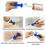 4 pcs Caulking Tool Sealant Finishing Tools Rubber Caulking Finisher Nozzle for Kitchen Bathroom Window Tiles Bricks - Extra Image