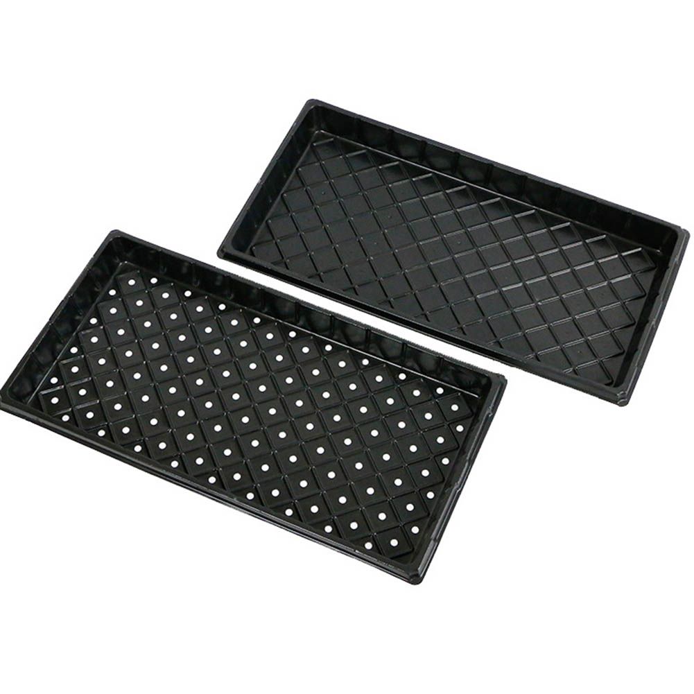 2PCS Plant Growing Trays Garden Seed Nursery Trays Plastic Propagation Trays