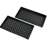2PCS Plant Growing Trays Garden Seed Nursery Trays Plastic Propagation Trays - Side View