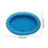 Dog Swimming Pool Floating Boat Pet Toy Inflatable Pet Floating Raft for Outdoor Water Games - Front View