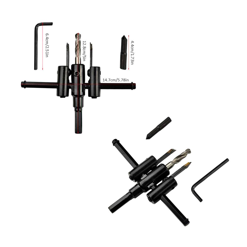 30-120mm Woodworking Opener Adjust Wood Circle Hole Saw Cutter Kit