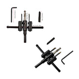 30-120mm Woodworking Opener Adjust Wood Circle Hole Saw Cutter Kit