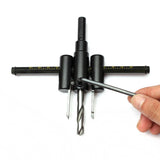 30-120mm Woodworking Opener Adjust Wood Circle Hole Saw Cutter Kit