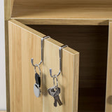 5pcs 304 Stainless Steel Cupboard Drawer Dual Hook Cabinet Hanger Towel Hooks Over Door Hooks for Clothes Hangers - 45-Degree Angle
