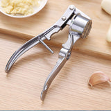 Multifunctional Garlic Press Mincer Ginger Crusher Peeler Squeezer Garlic Presser Professional Food Props - Top-Down View