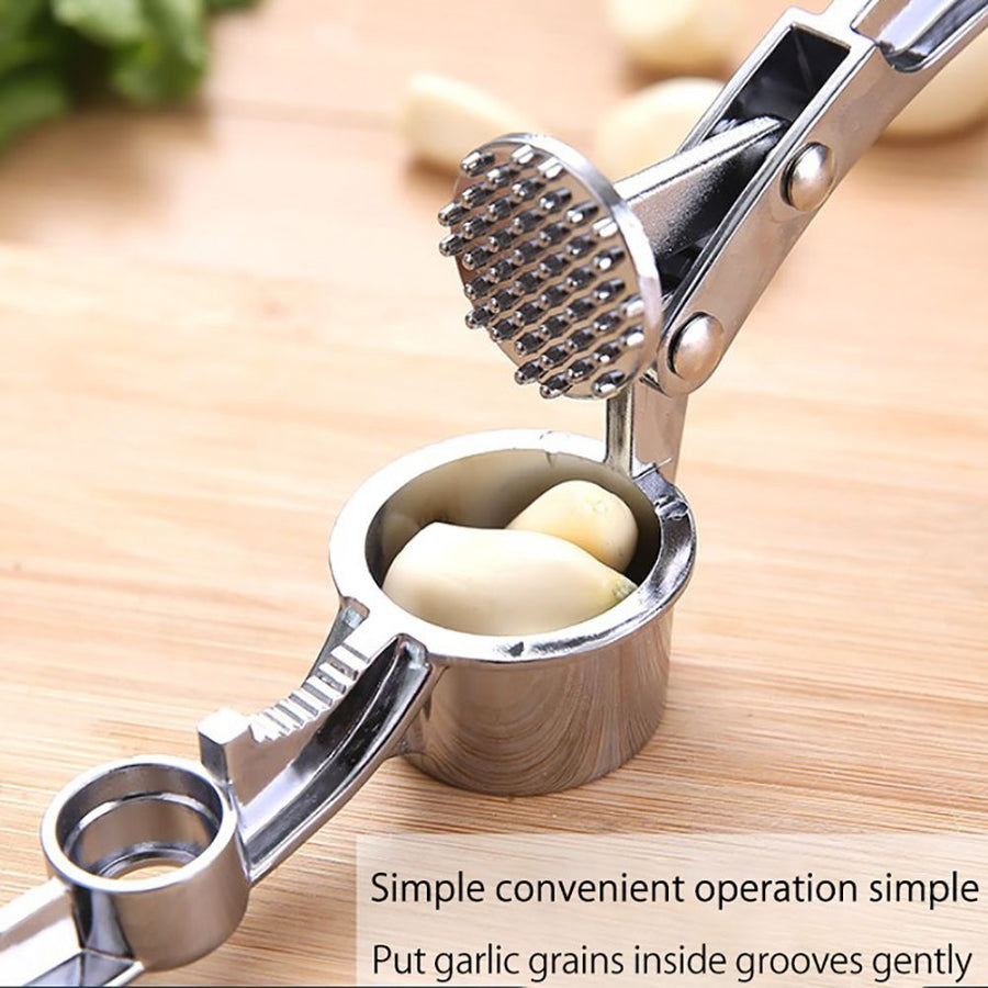 Multifunctional Garlic Press Mincer Ginger Crusher Peeler Squeezer Garlic Presser Professional Food Props