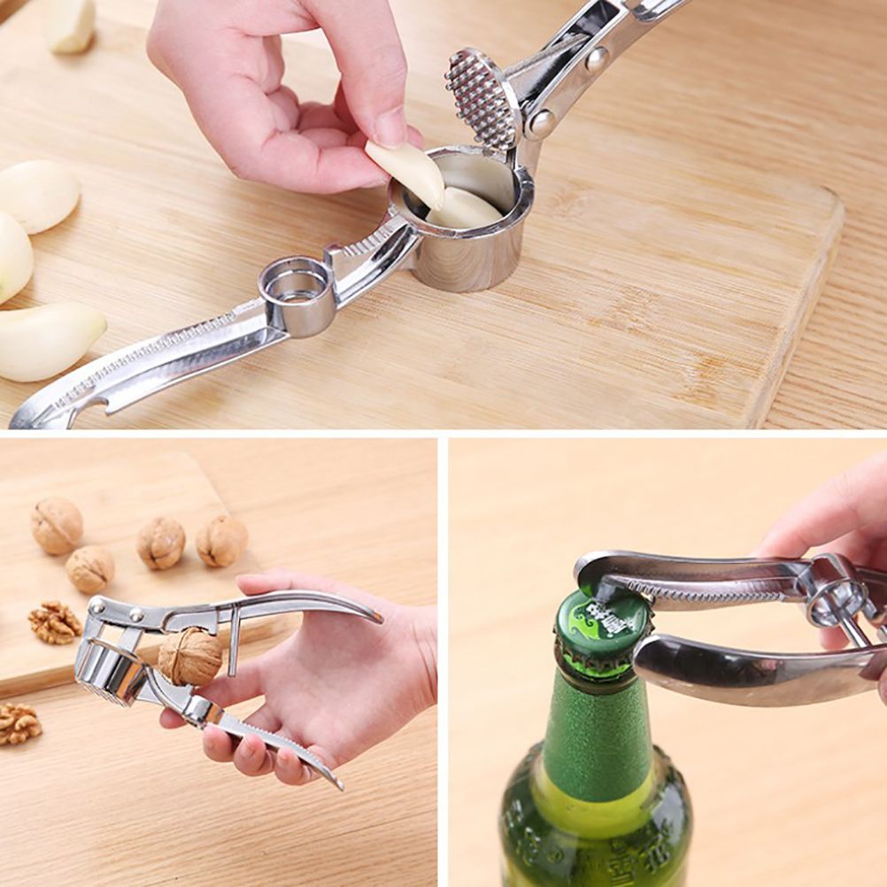 Multifunctional Garlic Press Mincer Ginger Crusher Peeler Squeezer Garlic Presser Professional Food Props