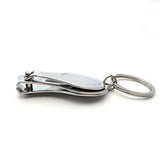 3 In 1 Multifunction Round Bottle Opener Nail Clippers Key Chain - Side View