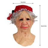Grandma Christmas Headgear Christmas Headdress Decoration Holiday Soft Latex Adult Headgear Xmas Gifts Party Cospaly Props