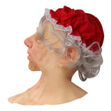 Grandma Christmas Headgear Christmas Headdress Decoration Holiday Soft Latex Adult Headgear Xmas Gifts Party Cospaly Props