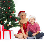 Grandma Christmas Headgear Christmas Headdress Decoration Holiday Soft Latex Adult Headgear Xmas Gifts Party Cospaly Props