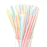 100PCS Disposable Drinking Straws Flexible Plastic Straws Practical Soy Milk Straw for Home Party Activity