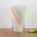 100PCS Disposable Drinking Straws Flexible Plastic Straws Practical Soy Milk Straw for Home Party Activity - Side View