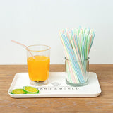 100PCS Disposable Drinking Straws Flexible Plastic Straws Practical Soy Milk Straw for Home Party Activity
