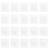 10PCS Double Sided Adhesive Wall Hooks Seamless Hook for Bathroom Kitchen Sockets