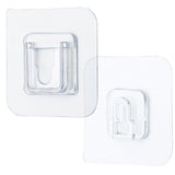 10PCS Double Sided Adhesive Wall Hooks Seamless Hook for Bathroom Kitchen Sockets