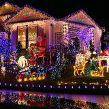 10M LED Fairy String Lights Battery Powered Copper Wire Lamp Waterproof Xmas Decor - Top-Down View