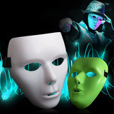 Horror Face Mask Anonymous Theater Mask Halloween Dance Performances Masquerade Props for Adults