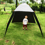 Beach Shade Tent Sun Shelter Portable Sun Shelters Lightweight Canopy Beach Tents for Beach Fishing Camping - Rear View