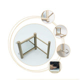 Stand Perch with Mirror for Parrot Pet Accessories Wooden Decorations