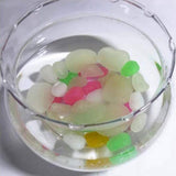 100PCS Luminous Pebbles DIY Decorative Luminous Stones Decorative Stones for Yard and Walkways Decor - Side View