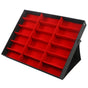 18 Grids PU Leather Eyeglass Glass Display Storage Cases Folding Cover Sunglasses Box Organizer Holder