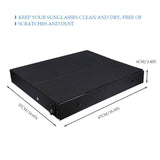 18 Grids PU Leather Eyeglass Glass Display Storage Cases Folding Cover Sunglasses Box Organizer Holder