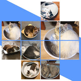 Cat Aluminum Nest Pet Aluminum Cooling Basin Summer Ice Bed for Cat - Side View