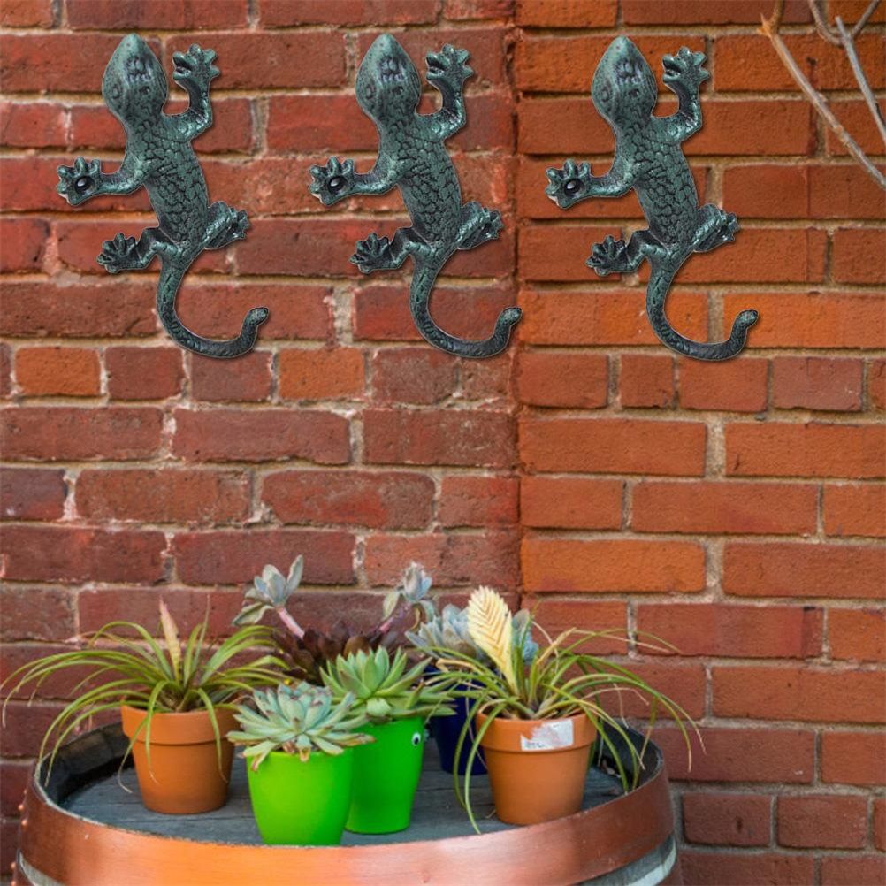Iron Lizard Rack Towel Hook Hanger Coat Hat Hook Home Decoration Flexible Hanger