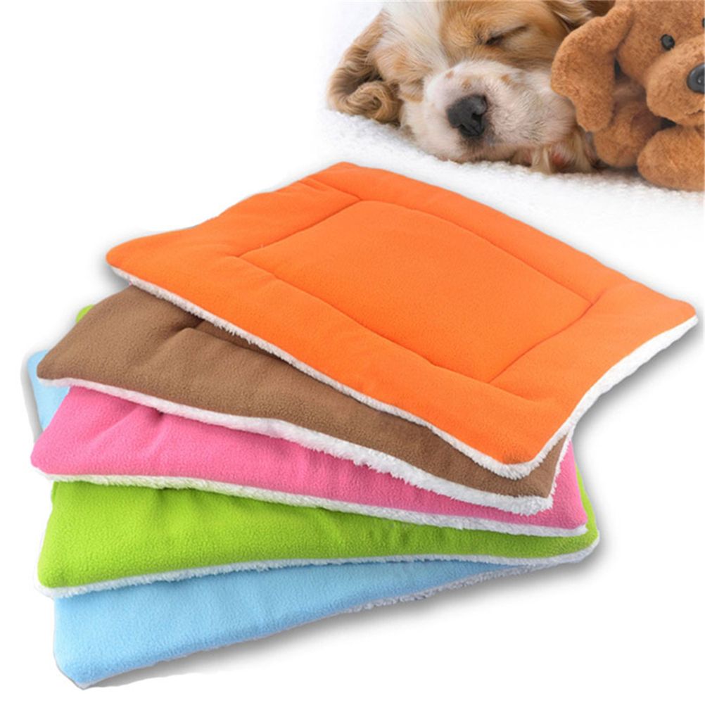 Random Color Cute Cozy Pet Dog Soft Bed Mat Plush 45*35cm Soft Dog Bed Pet Cushion Winter Pet Supply