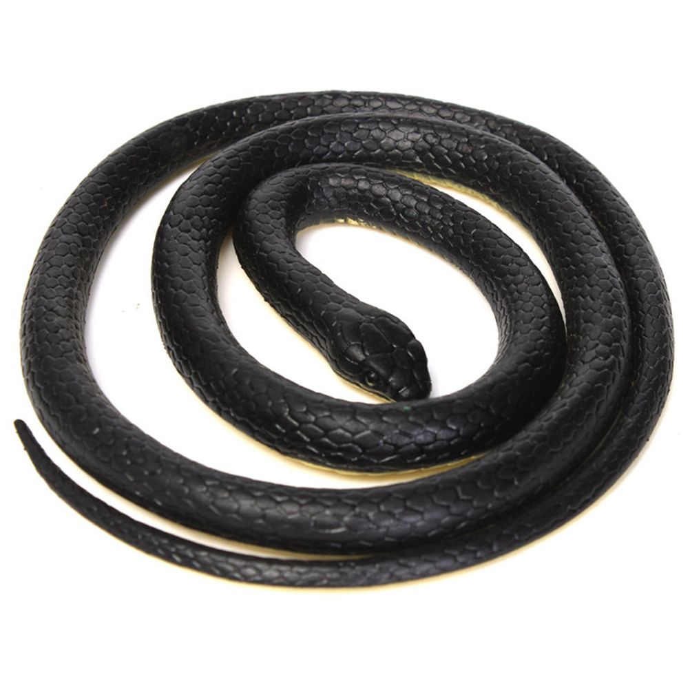 Long Realistic Garden Rubber Snake Fake Snakes for Fool's Day Halloween Novelty Toy