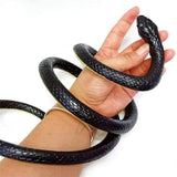 Long Realistic Garden Rubber Snake Fake Snakes for Fool's Day Halloween Novelty Toy - Extra Image