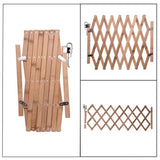 Pet Gate Retractable Adjustable Dog Sliding Door Wood Indoor Dog Gate Doorway Stairs Pet Puppy Safety Fence - Close-Up Angle