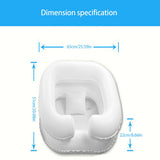 Inflatable Hairwash Basin Shampoo Basin Bathing Aid Wash Hair PVC Foldable Shampoo Basin Wash Basin for Disabled Elder People