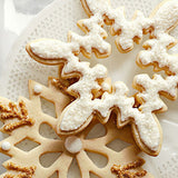 3D Snowflake Cake Mold Stainless Steel Baking Mold Multipurpose Durable Kitchen Baking Tools - Side View