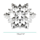 3D Snowflake Cake Mold Stainless Steel Baking Mold Multipurpose Durable Kitchen Baking Tools
