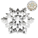 3D Snowflake Cake Mold Stainless Steel Baking Mold Multipurpose Durable Kitchen Baking Tools