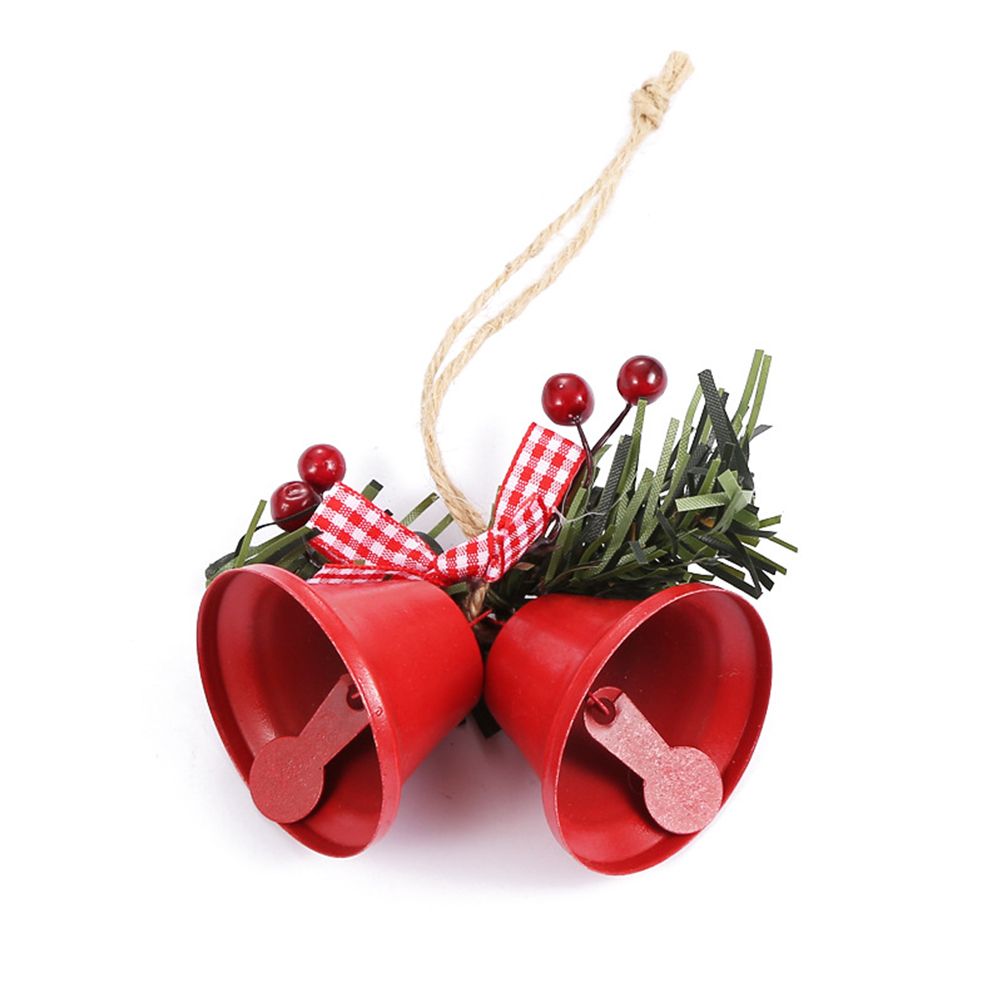 Metal Horn Bell Christmas Tree Ornaments Durable Lovely Christmas Tree Hanging Pendants for Wedding Anniversary Party